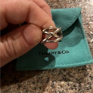 Tiffany Ring size 6 1/2 sterling silver in good condition!